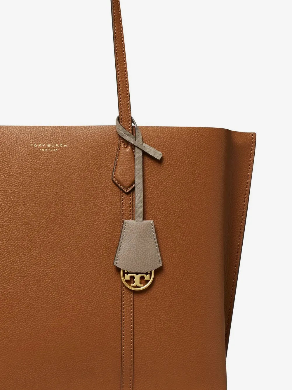 Tory Burch leather logo-print tote bag