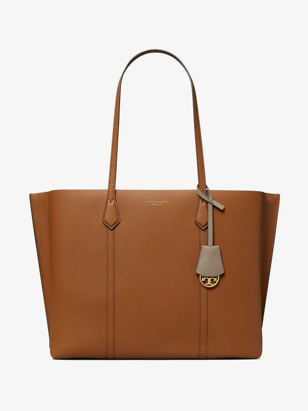 Tory Burch leather logo-print tote bag