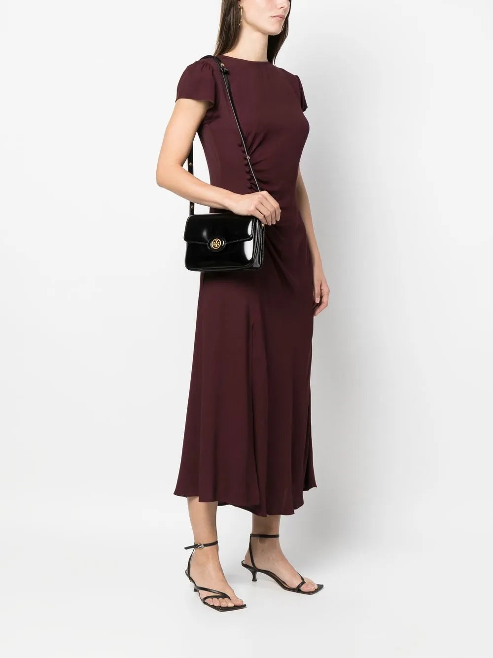 Tory Burch Robinson spazzolato-leather shoulder bag