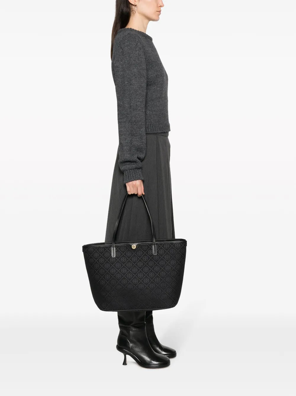 Tory Burch T Monogram zip tote bag