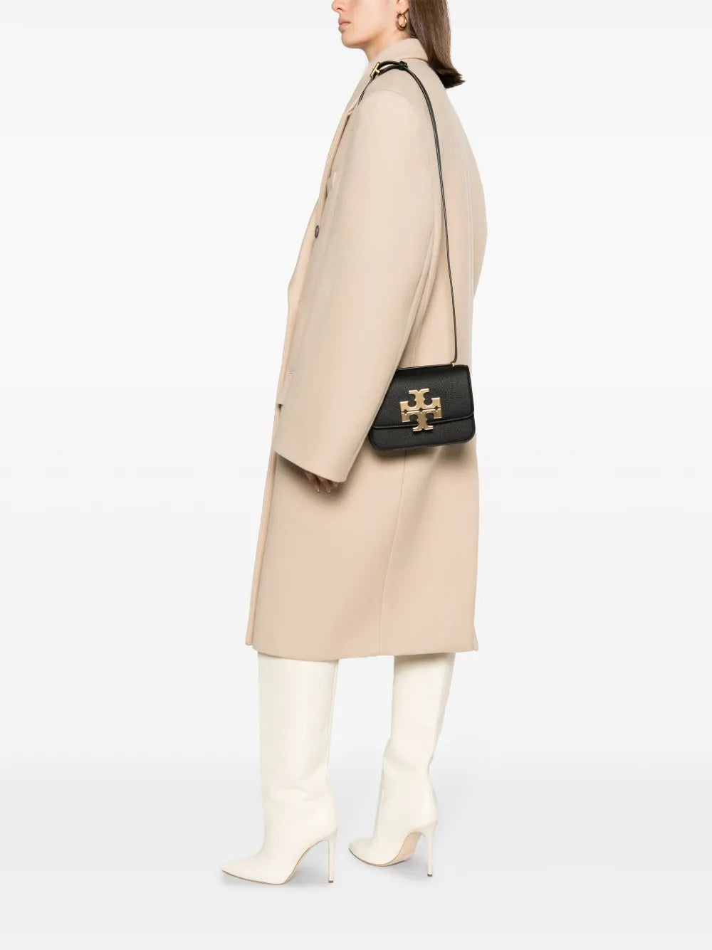 Tory Burch logo-plaque leather crossbody bag