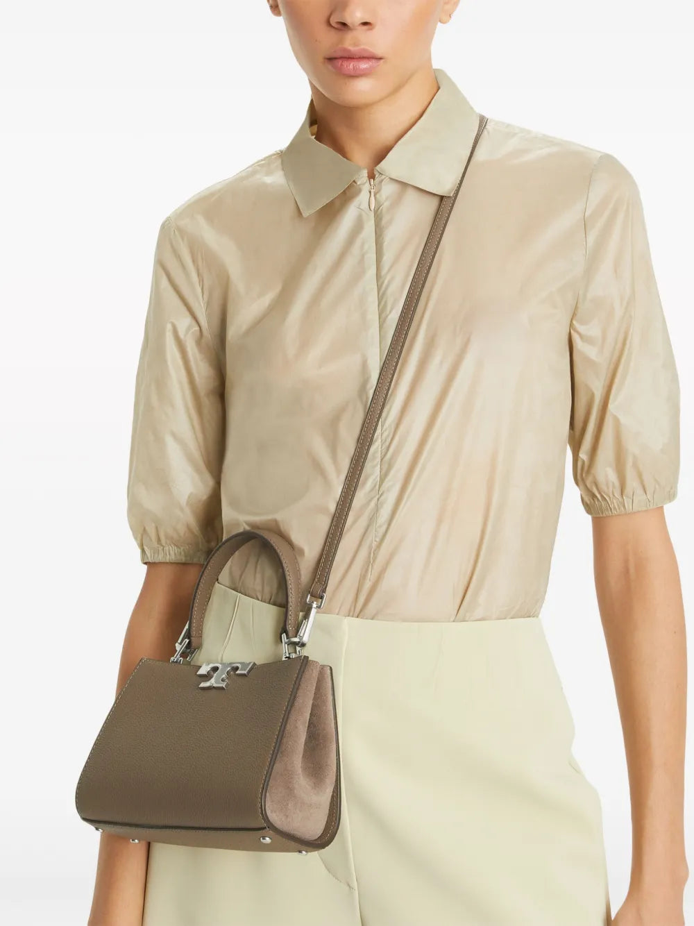 Tory Burch mini Eleanor pebbled satchel