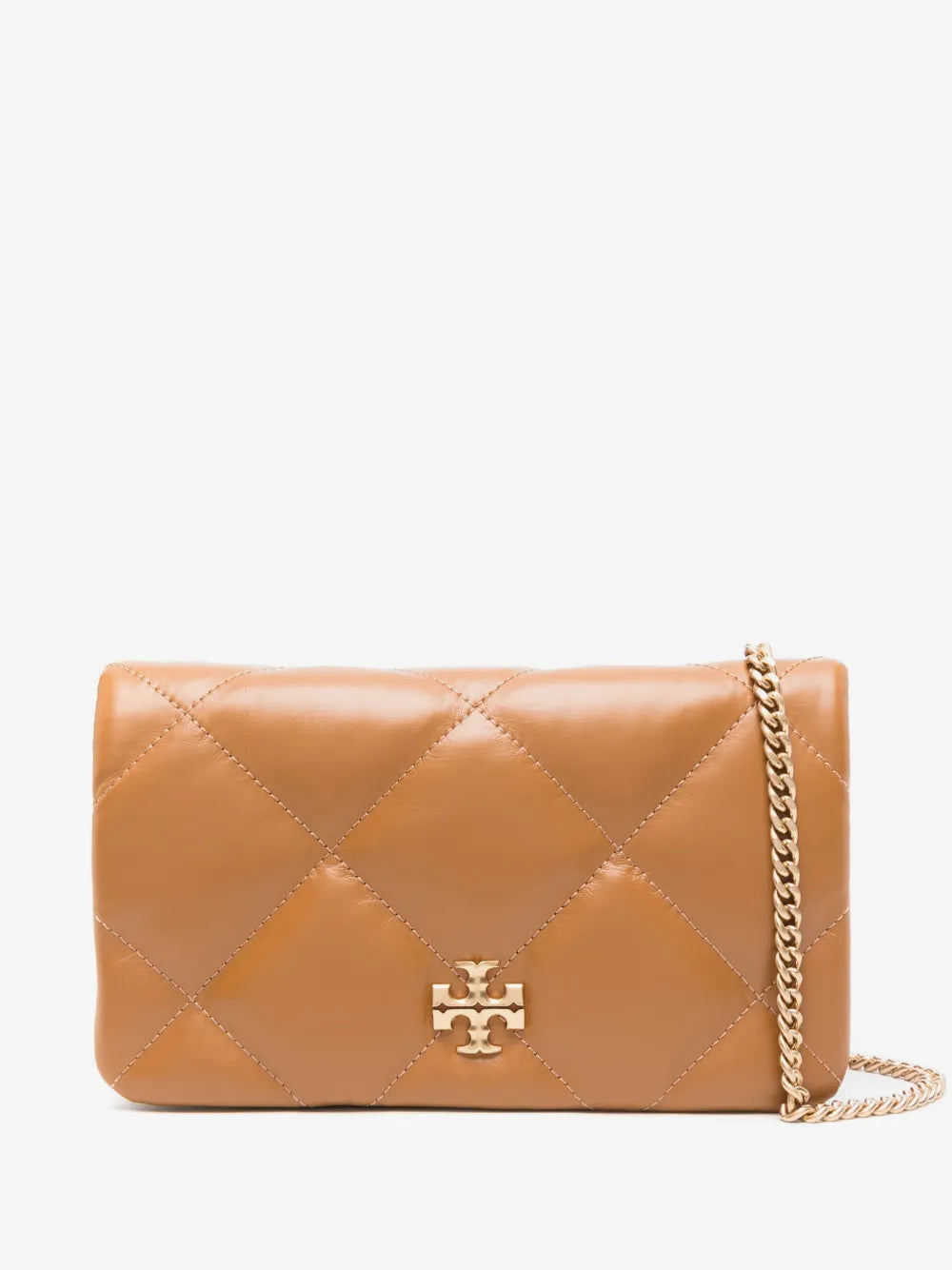 Tory Burch Kira diamond-quilted wallet-on-chain