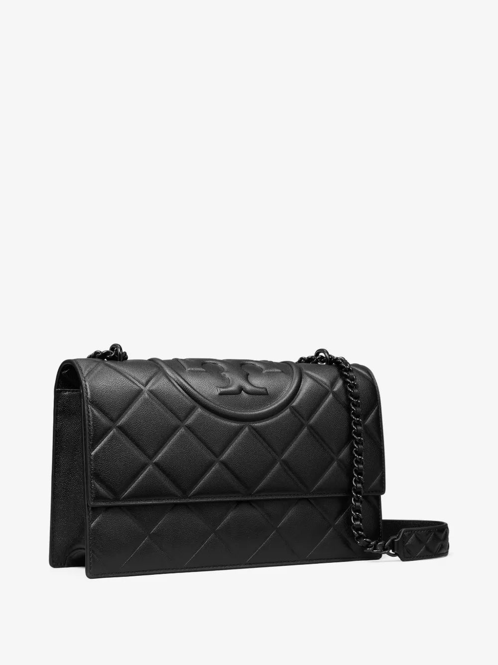 Tory Burch small Fleming polished-grain shoulder bag
