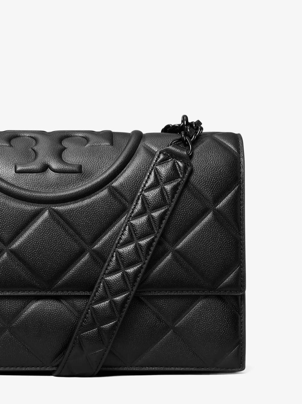 Tory Burch small Fleming polished-grain shoulder bag