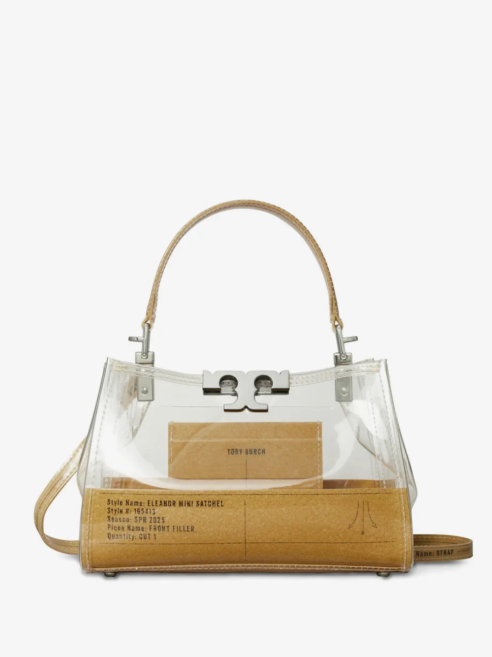 Tory Burch Eleanor Clear mini satchel bag