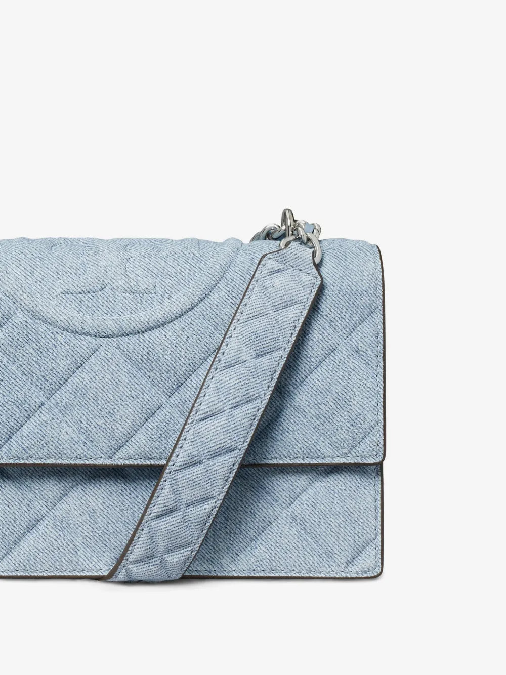 Tory Burch small Fleming denim convertible shoulder bag