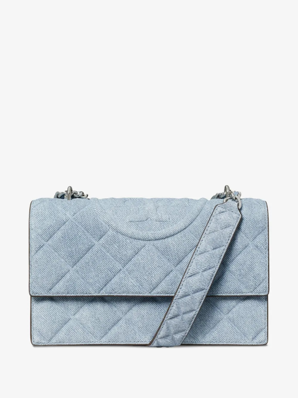Tory Burch small Fleming denim convertible shoulder bag