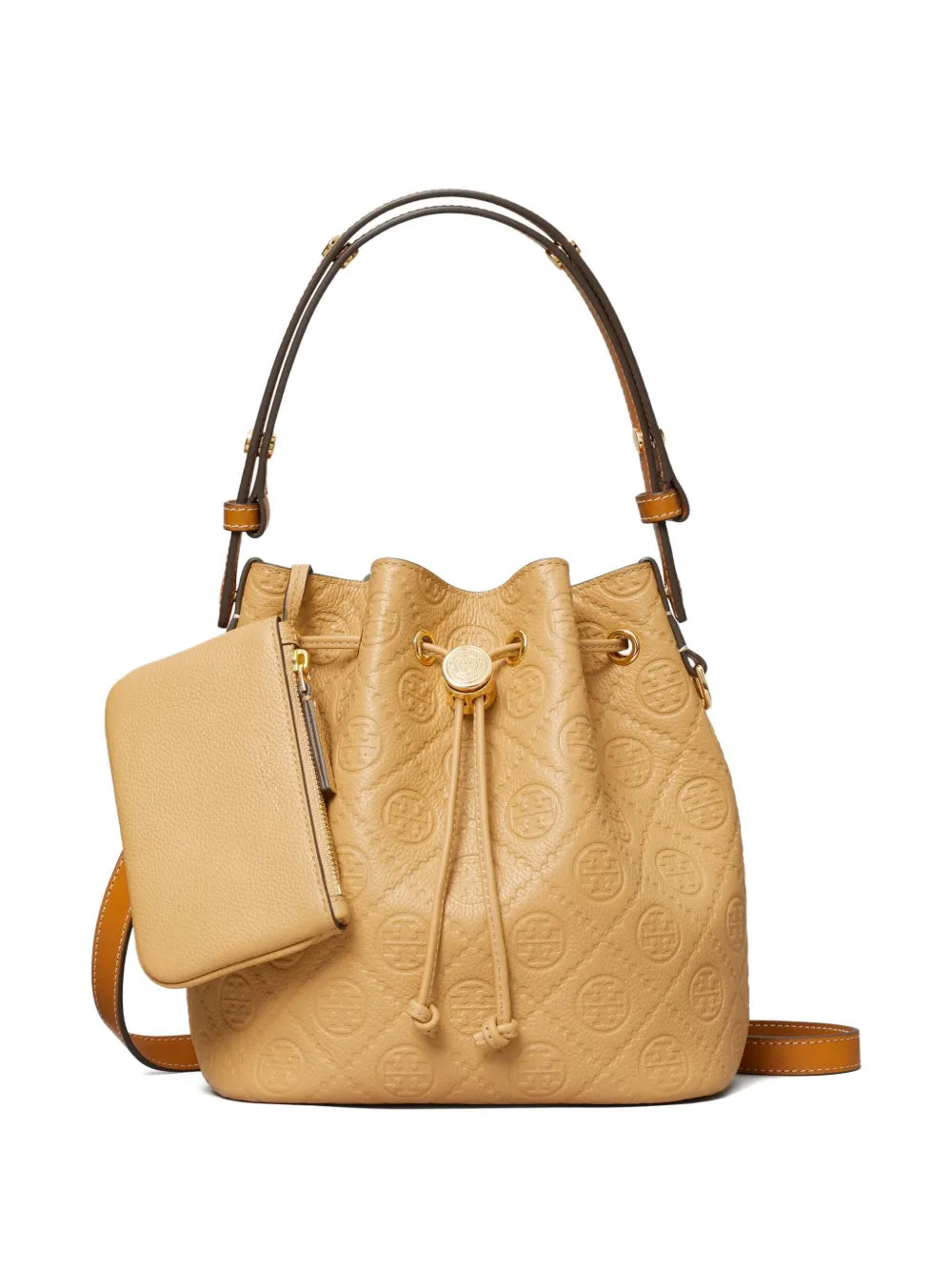 Tory Burch T Monogram pebble bucket bag