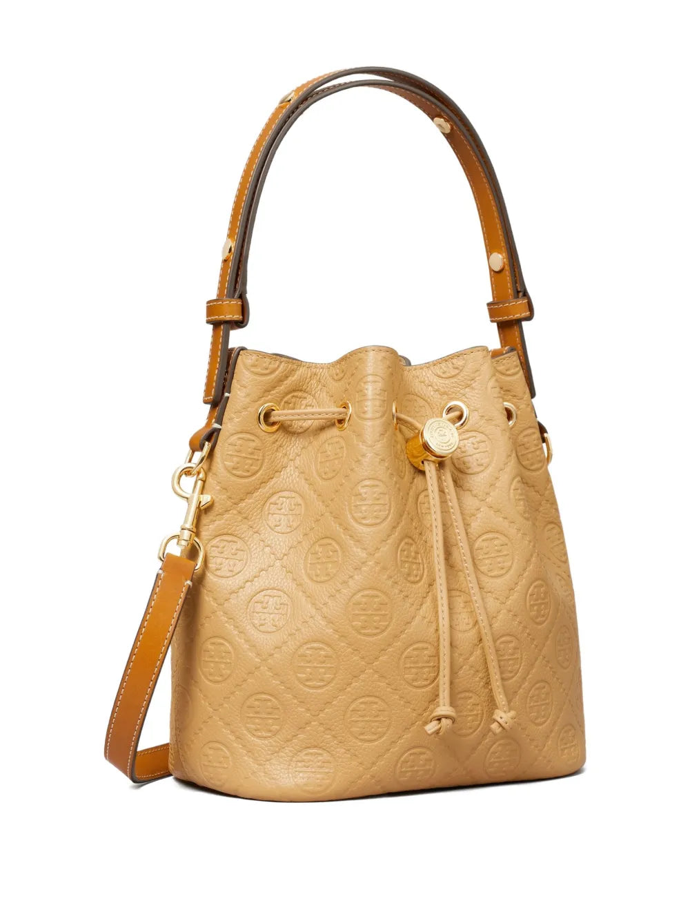 Tory Burch T Monogram pebble bucket bag