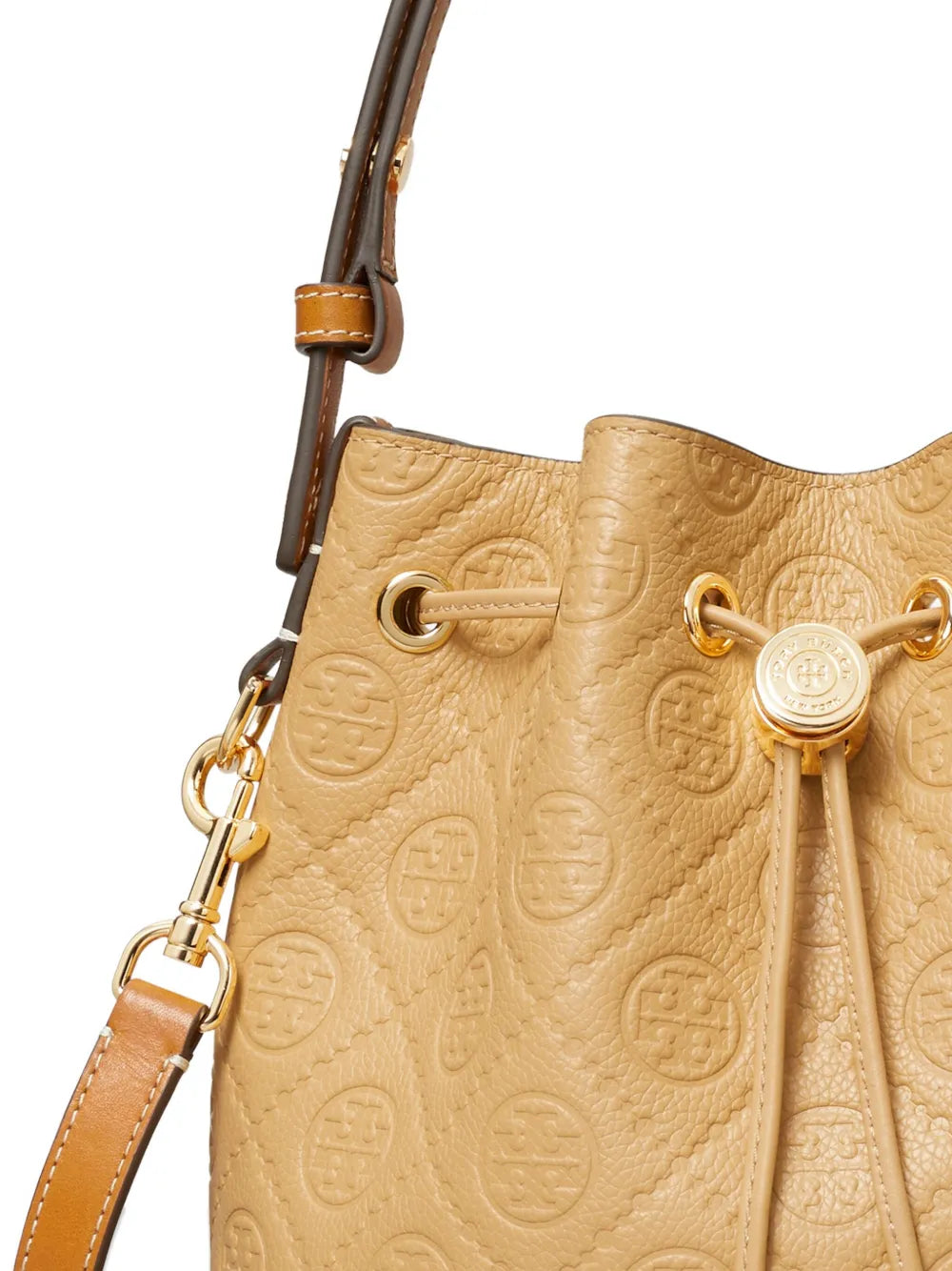 Tory Burch T Monogram pebble bucket bag