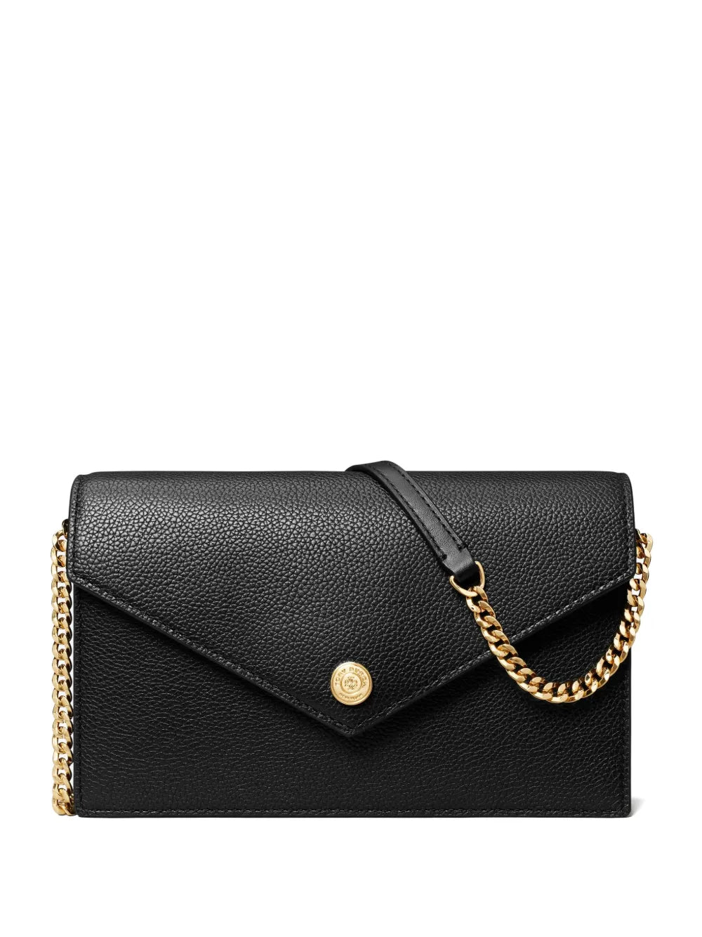 Tory Burch grained leather envelope clutch bag