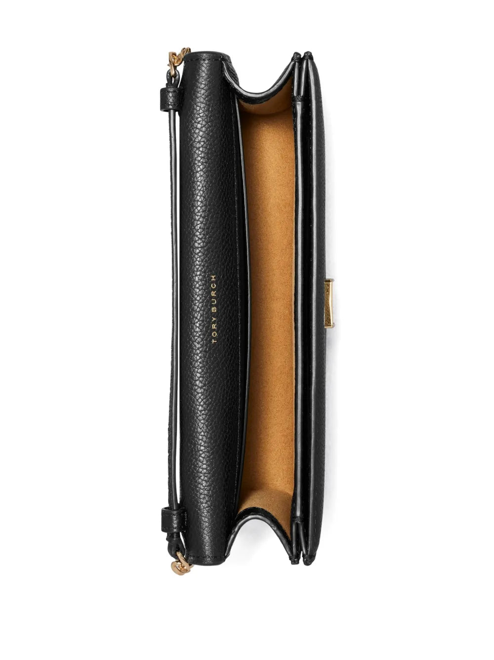 Tory Burch grained leather envelope clutch bag