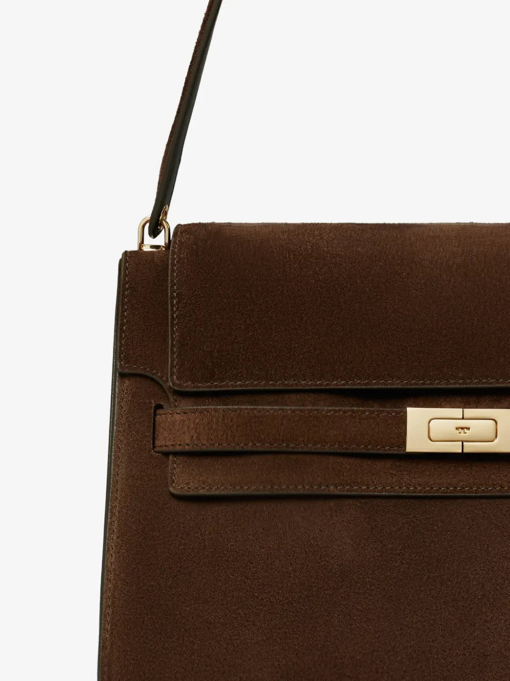 Tory Burch large Lee Radziwill suede shoulder bag