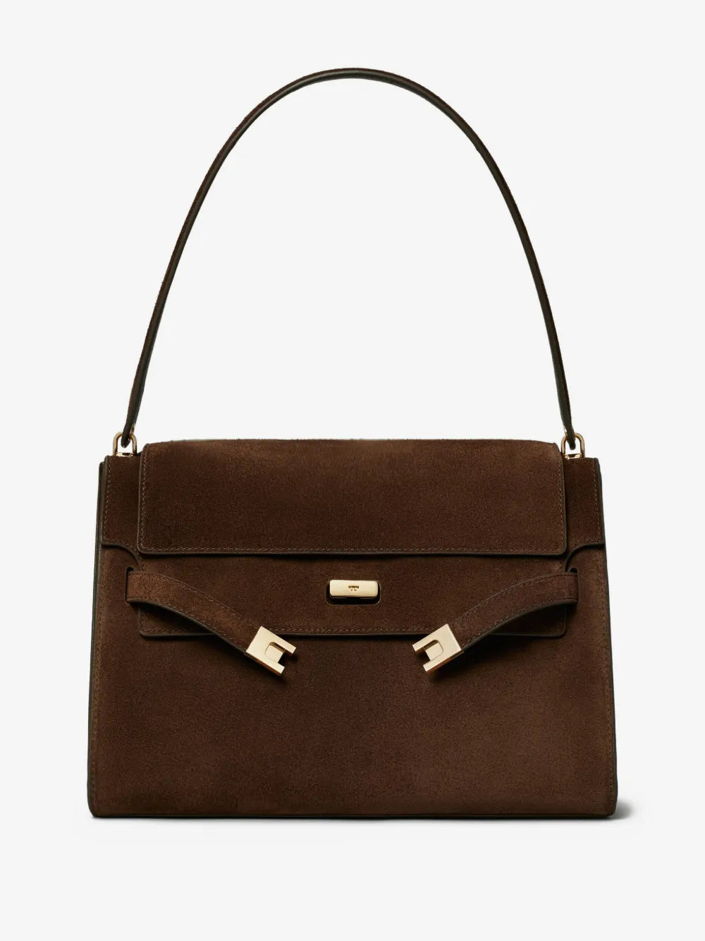 Tory Burch large Lee Radziwill suede shoulder bag