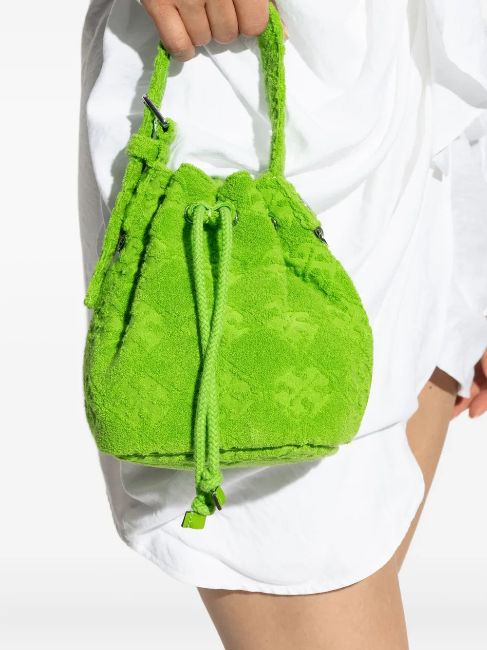 Tory Burch mini T Monogram Terry bucket bag