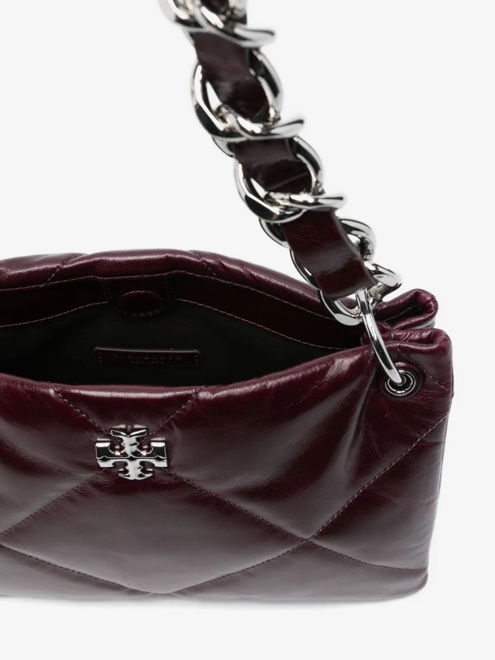 Tory Burch small Kira diamond quilt distressed shoulder bag