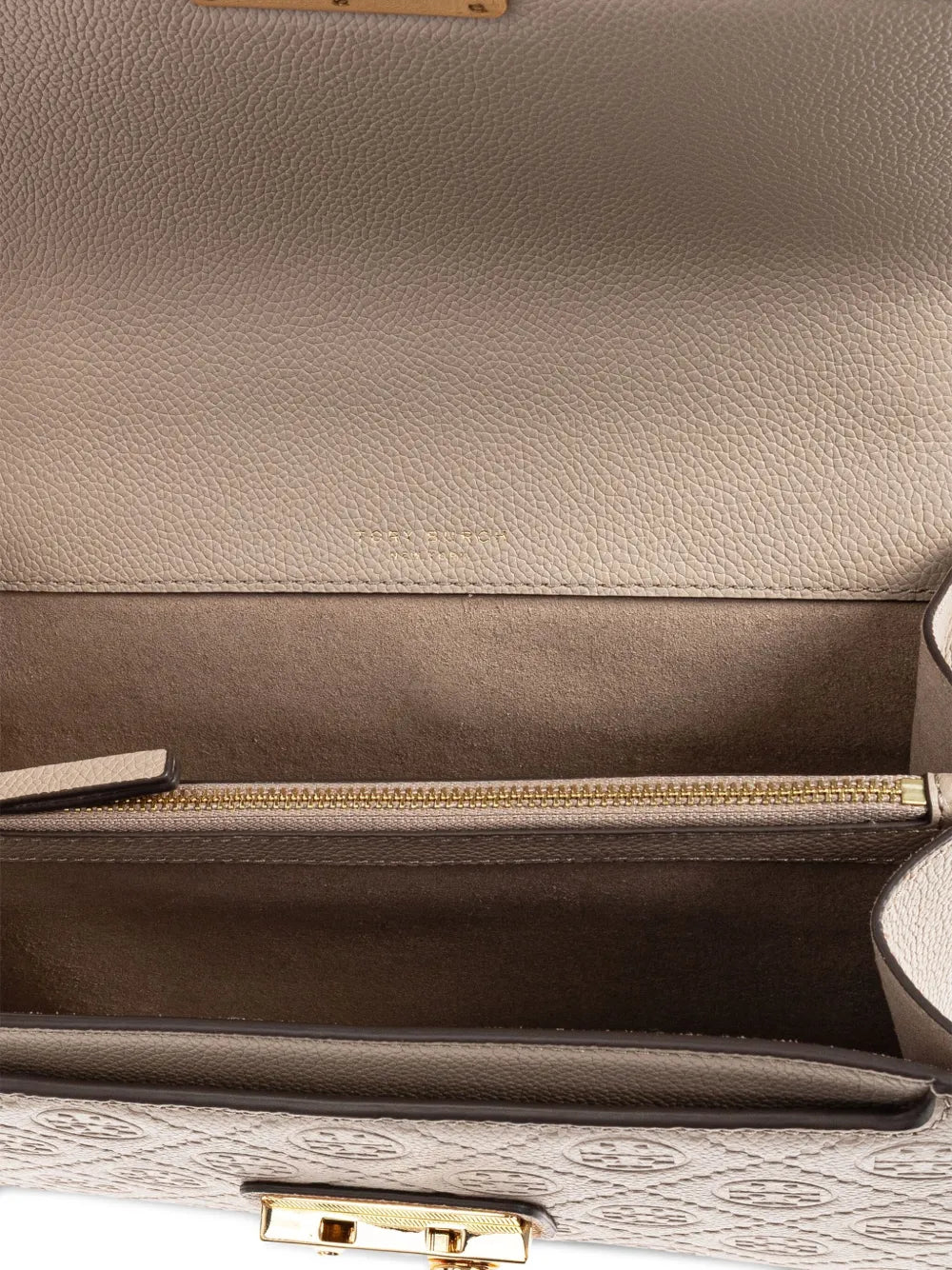 Tory Burch embossed-logo flap bag