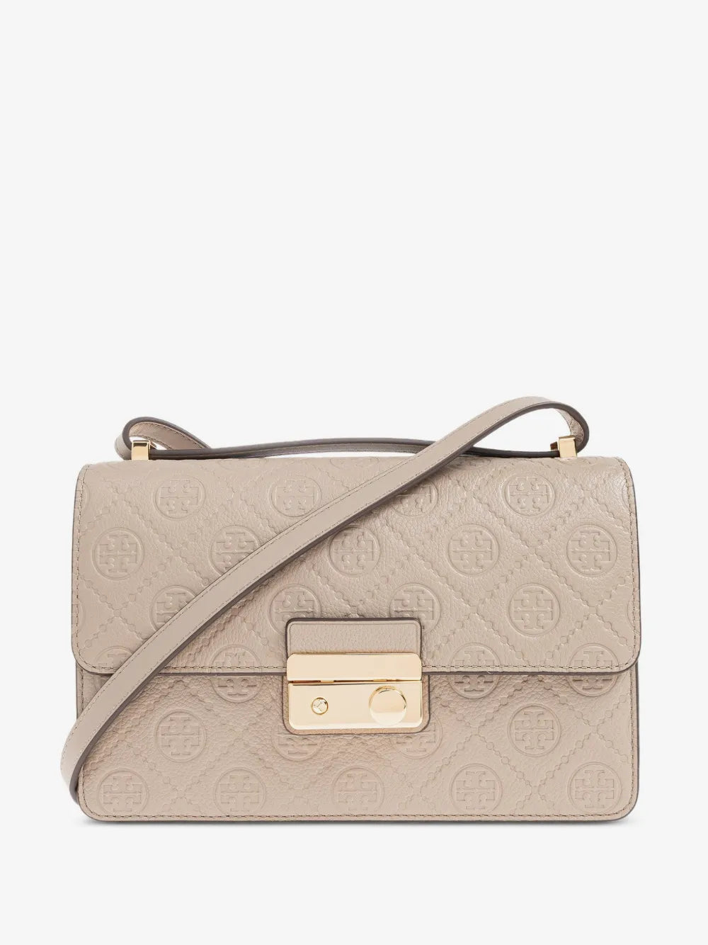 Tory Burch embossed-logo flap bag