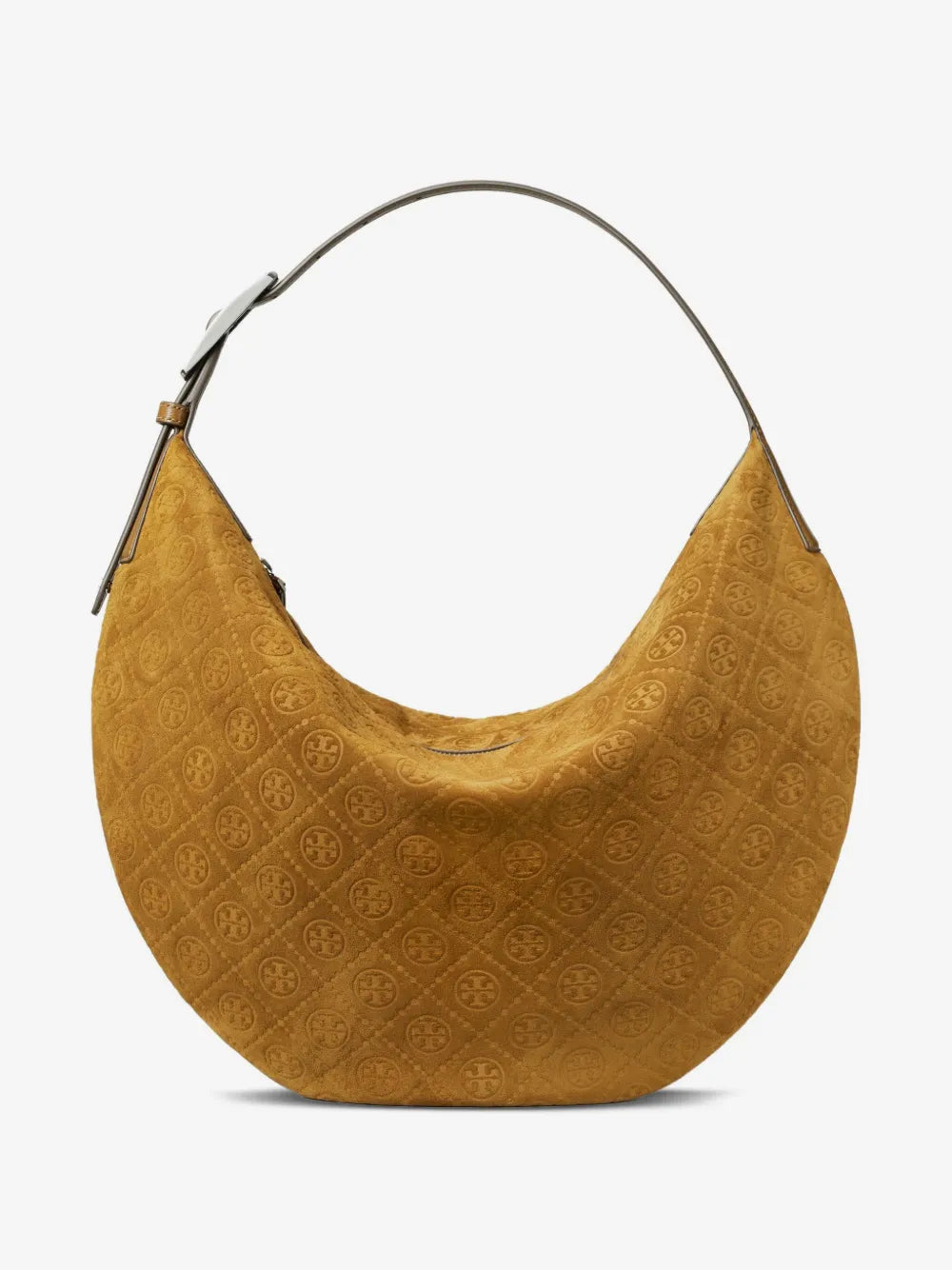 Tory Burch T Monogram suede balloon bag