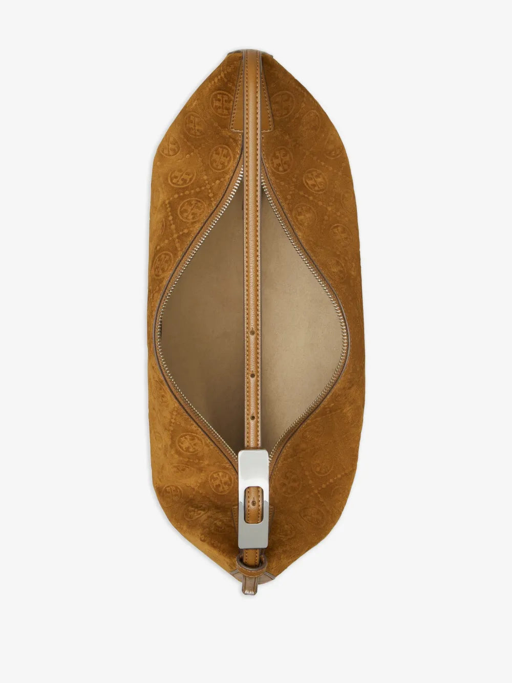 Tory Burch T Monogram suede balloon bag