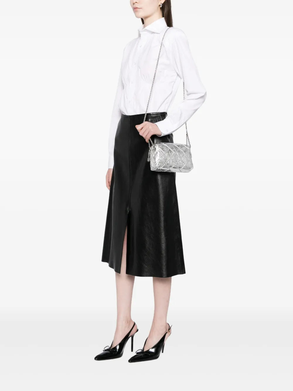 Tory Burch Fleming soft metallic crossbody bag