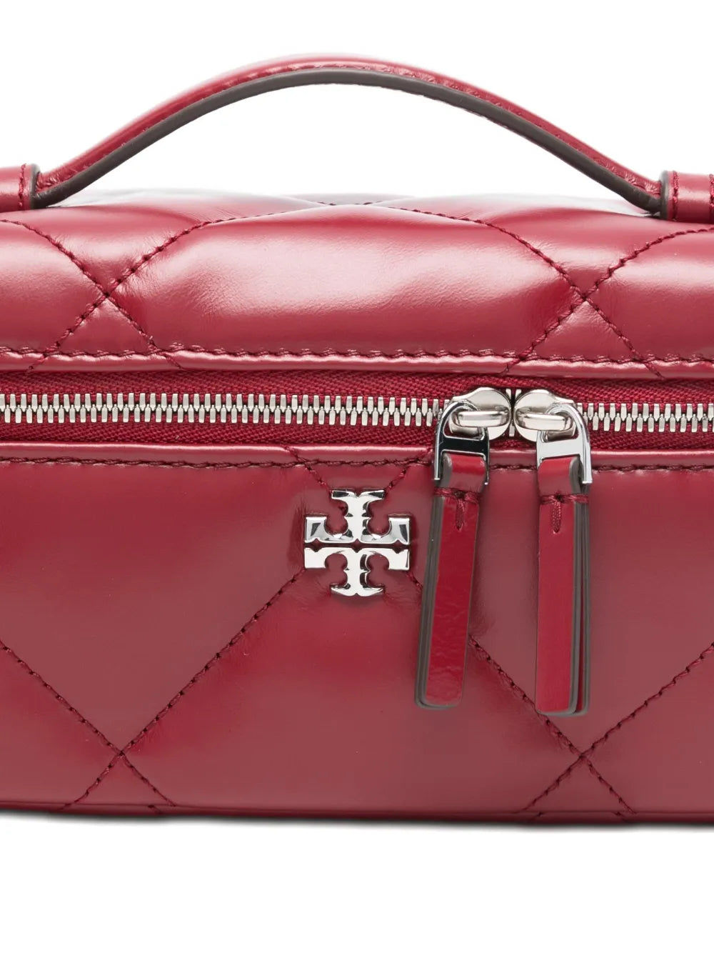 Tory Burch Kira diamond quilt East-West vanity case