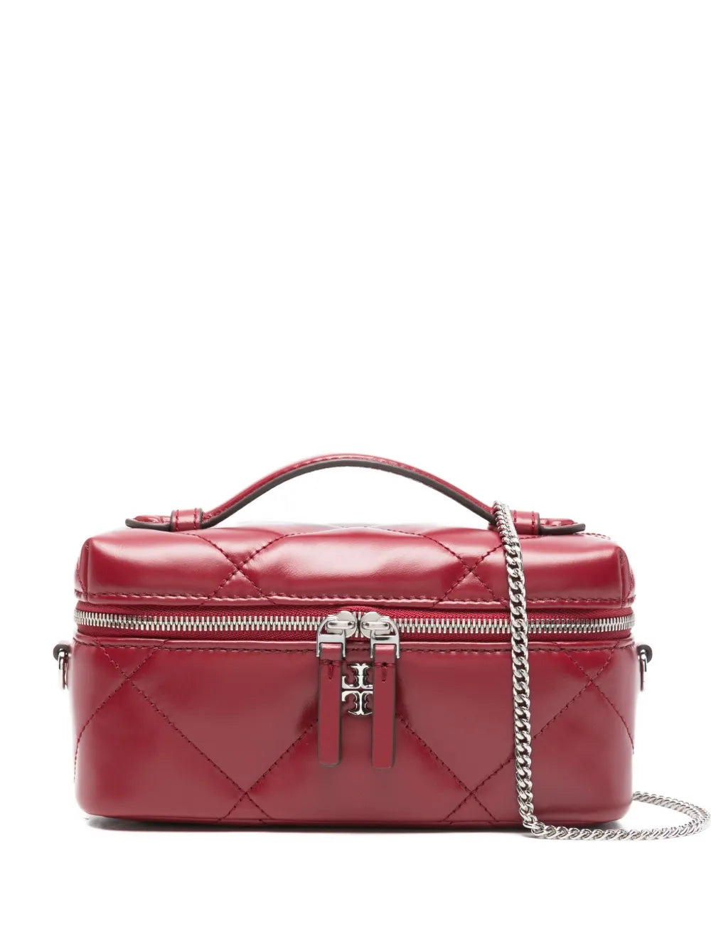 Tory Burch Kira diamond quilt East-West vanity case