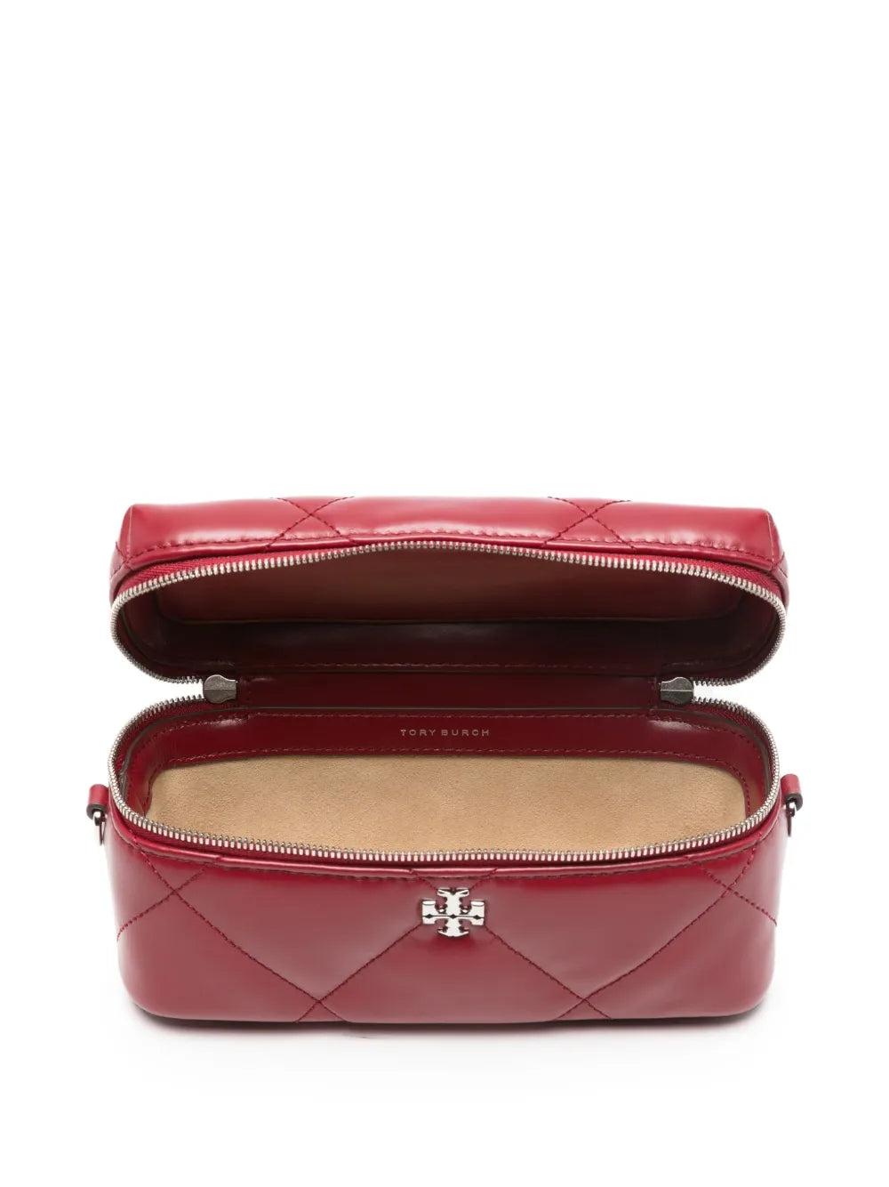 Tory Burch Kira diamond quilt East-West vanity case