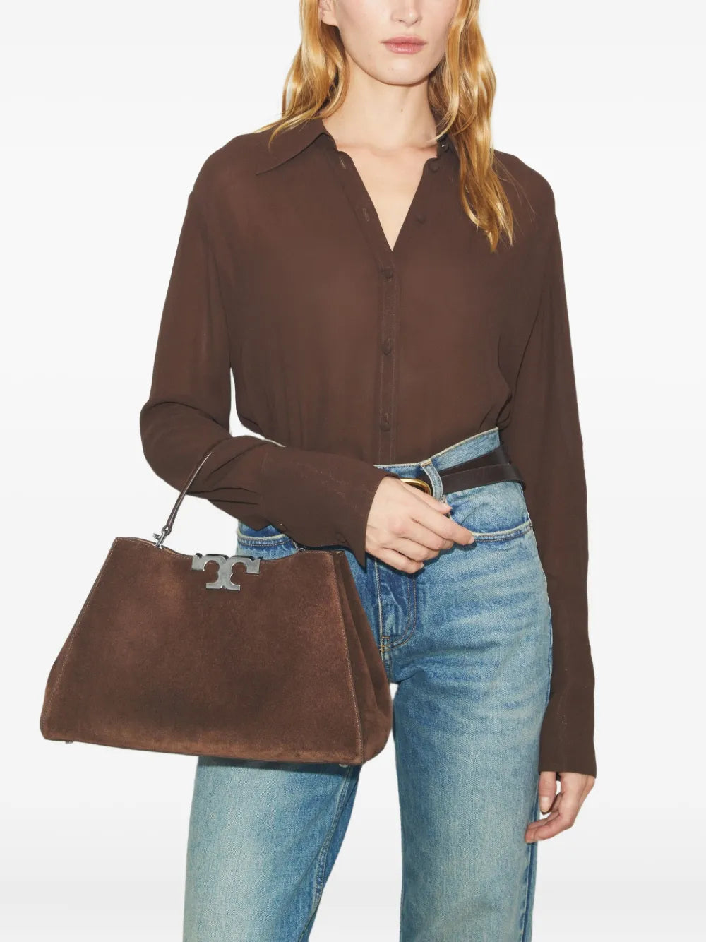 Tory Burch Eleanor suede satchel