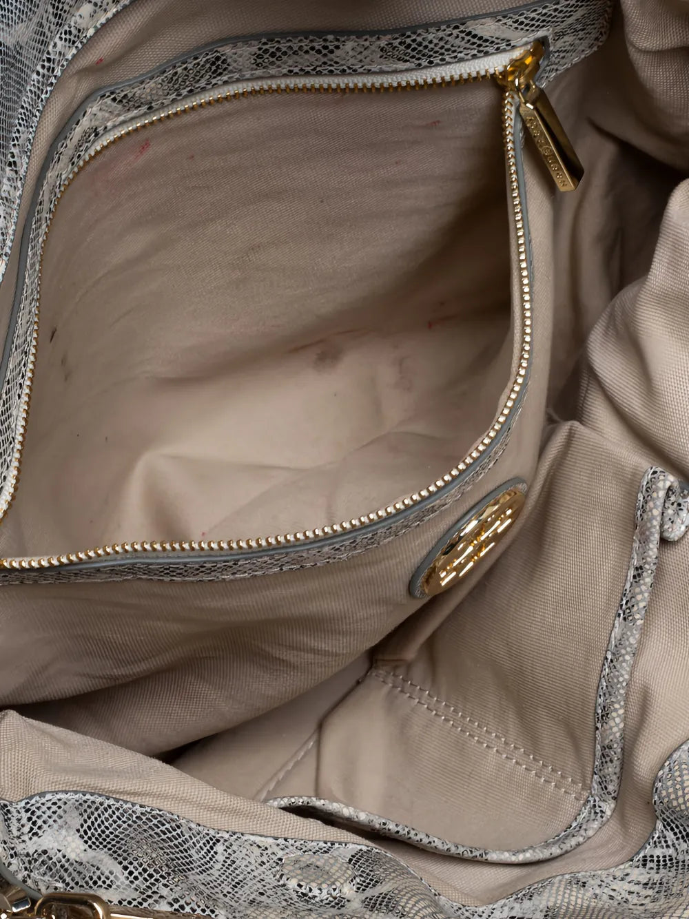 Tory Burch 2000s python-embossed chain shoulder bag