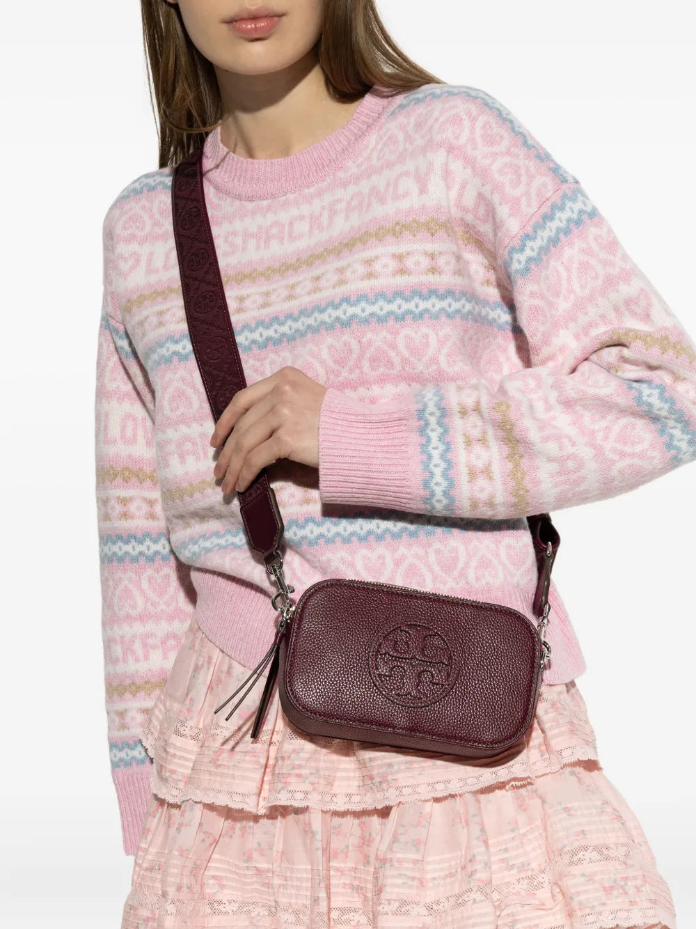 Tory Burch mini Miller logo-appliqué cross body bag
