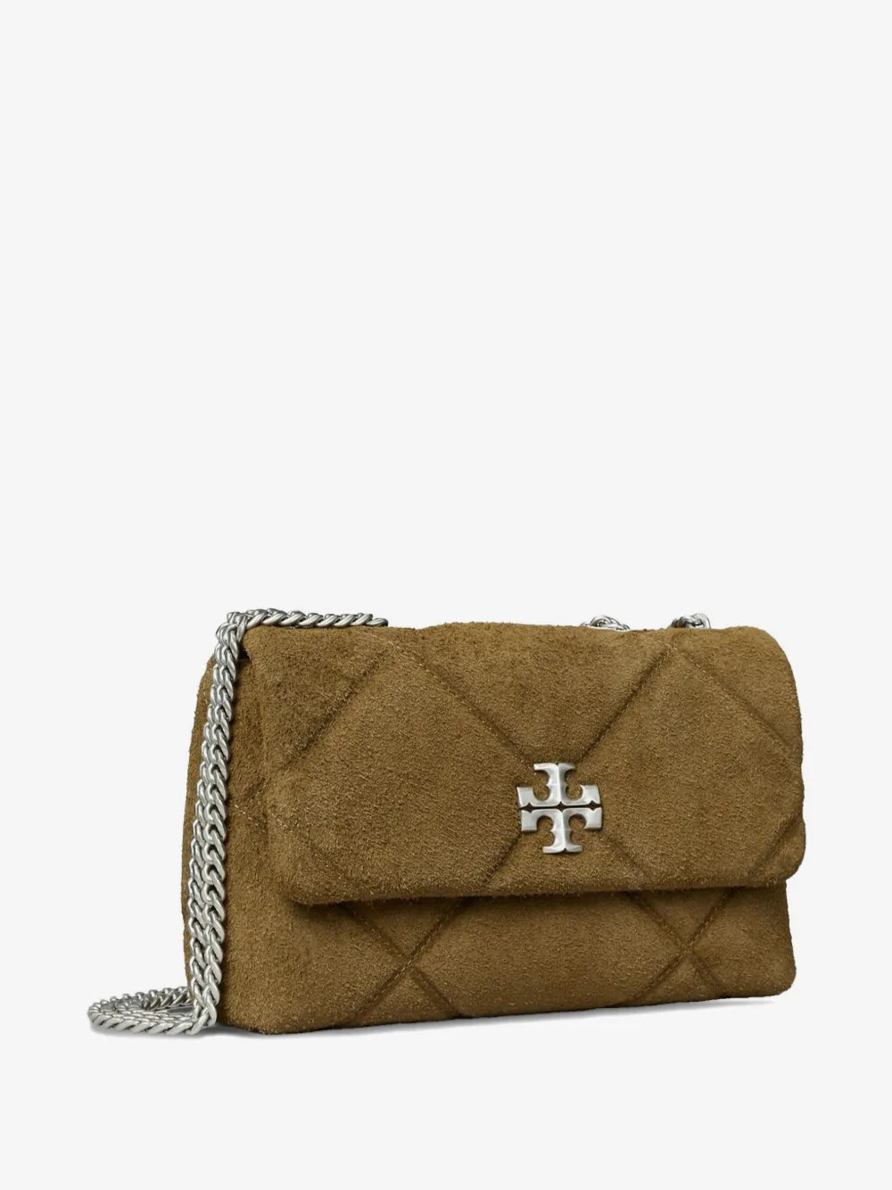 Tory Burch Kira quilted suede shoulder bag