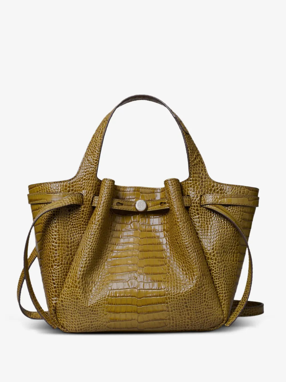 Tory Burch small Romy croc-embossed tote bag
