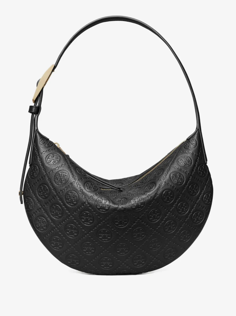 Tory Burch T Monogram balloon small pebble shoulder bag
