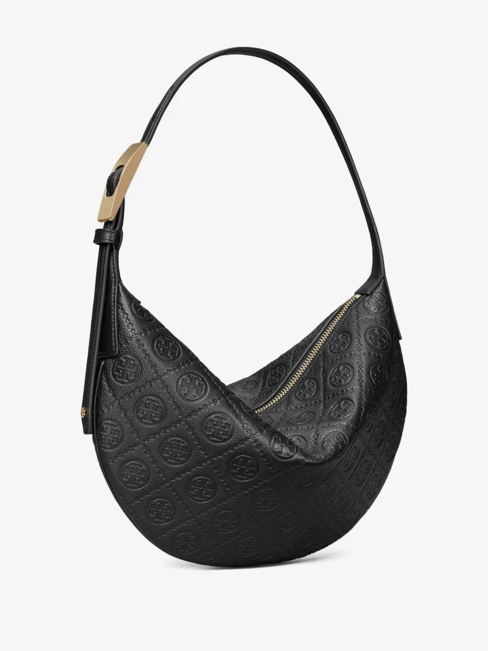 Tory Burch T Monogram balloon small pebble shoulder bag