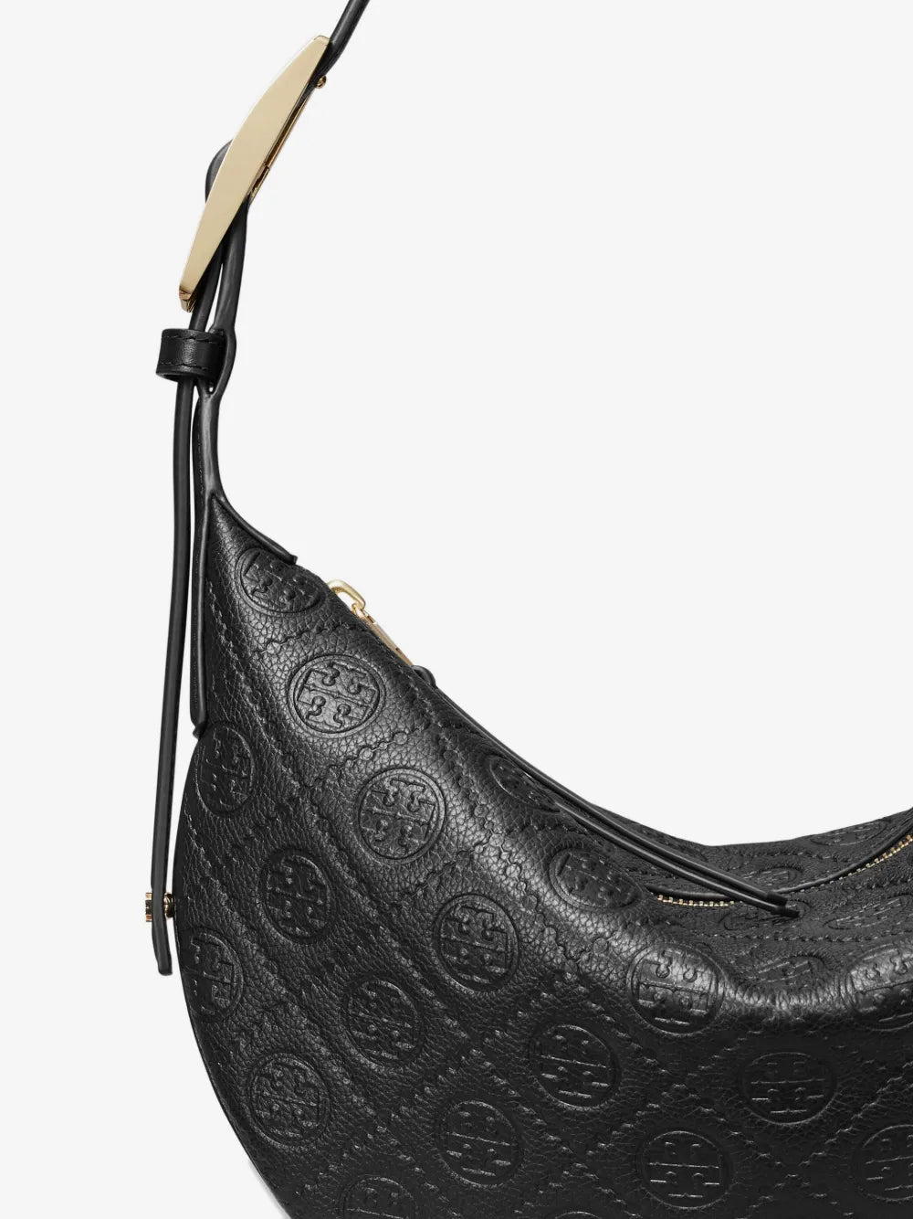 Tory Burch T Monogram balloon small pebble shoulder bag