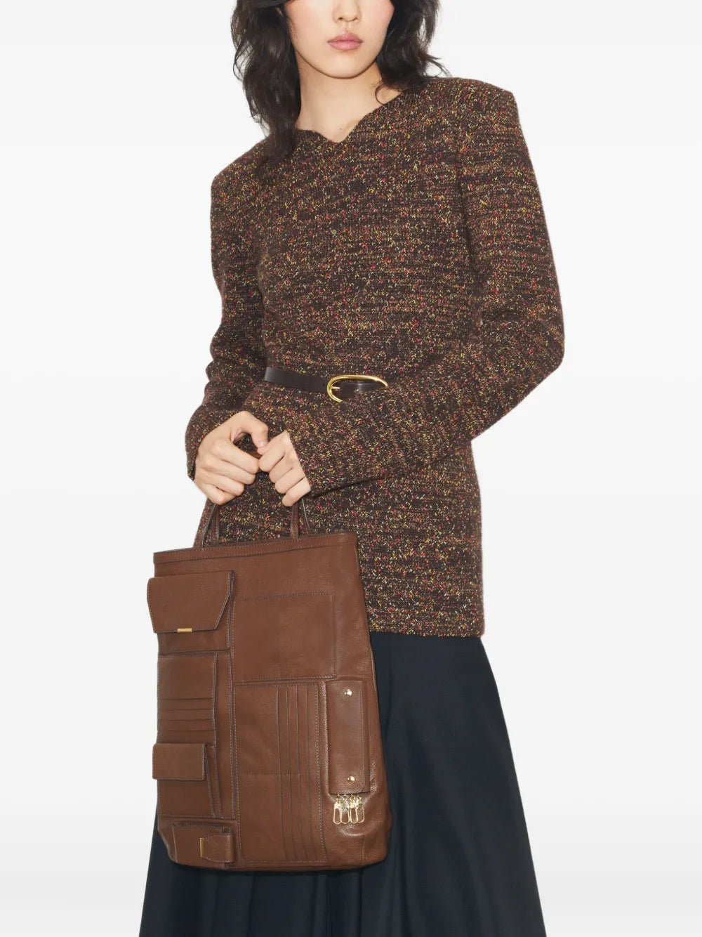 Tory Burch multi pocket tote bag