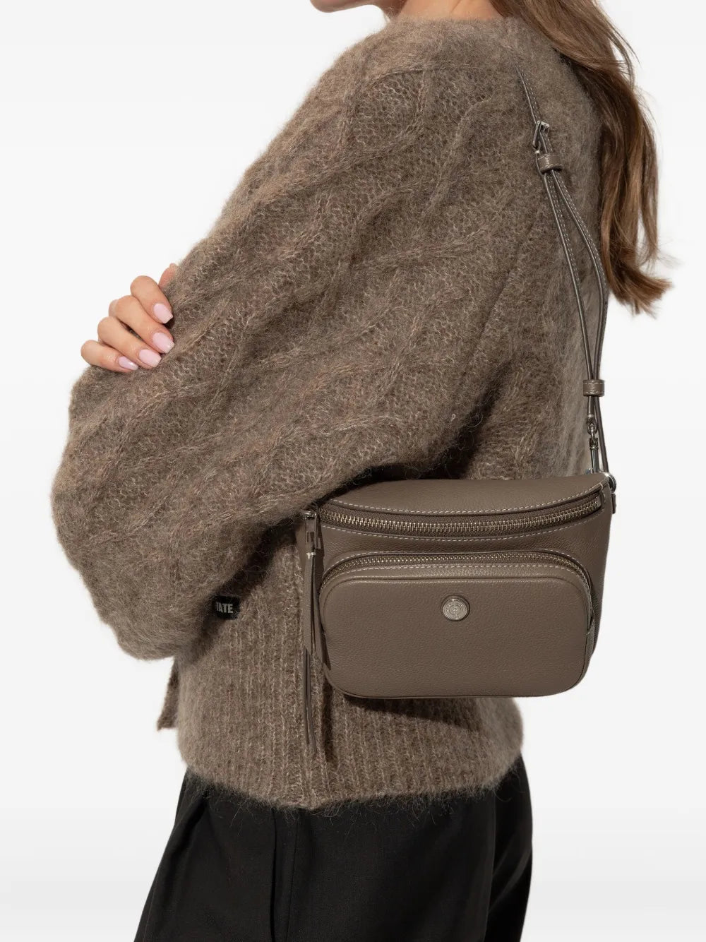 Tory Burch mini pebbled-leather belt bag