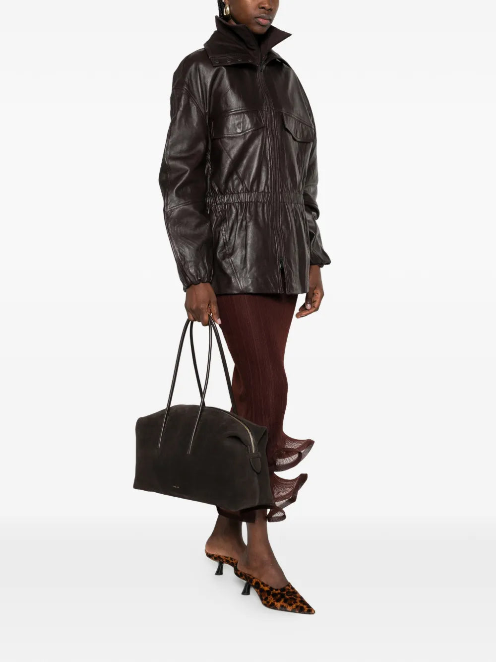 DeMellier Stockholm suede shoulder bag