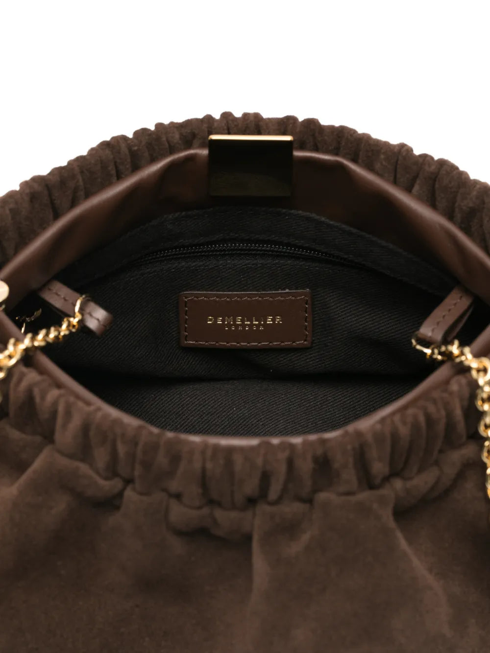 DeMellier Miami suede clutch bag