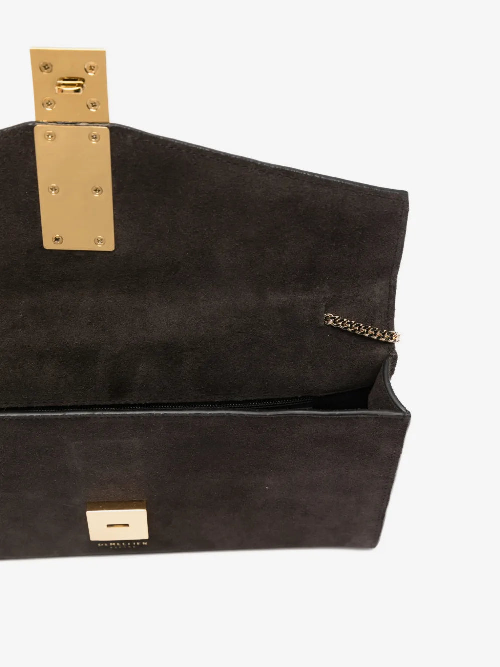 DeMellier Vancouver suede clutch bag