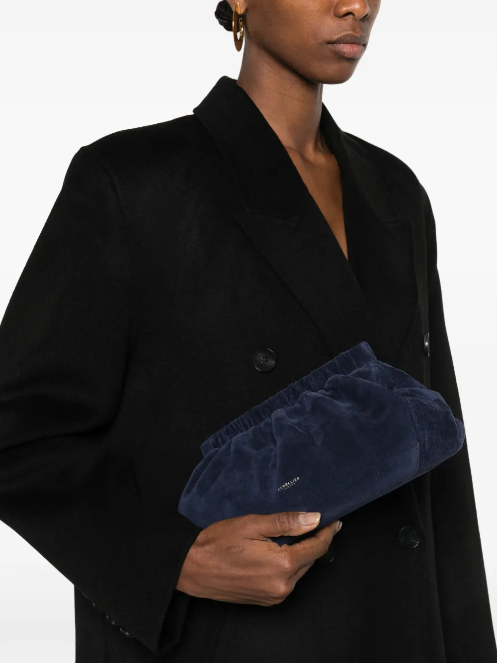DeMellier Miami suede clutch bag