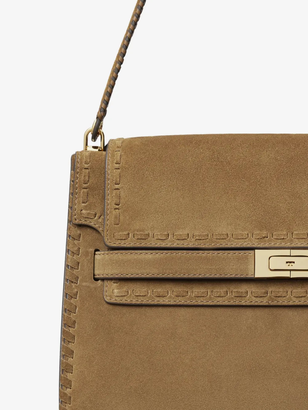 Tory Burch large Lee Radziwill suede shoulder bag