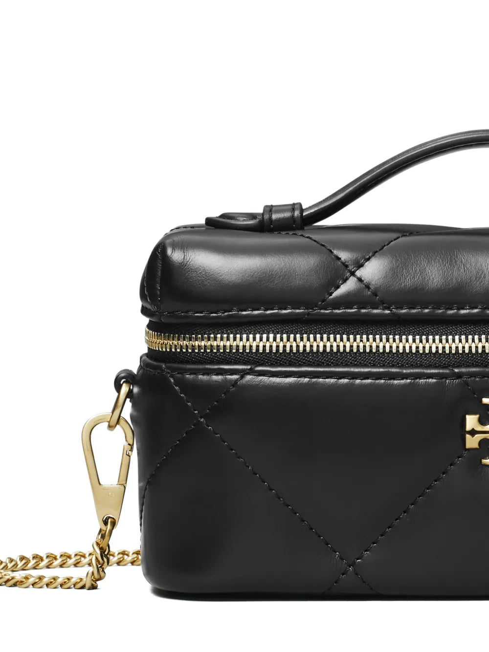 Tory Burch Kira diamond quilt East-West vanity case