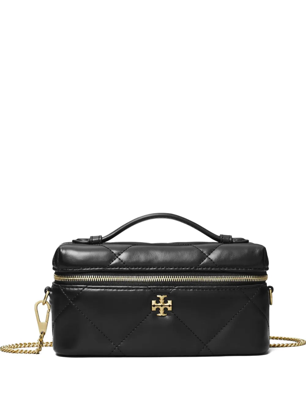 Tory Burch Kira diamond quilt East-West vanity case