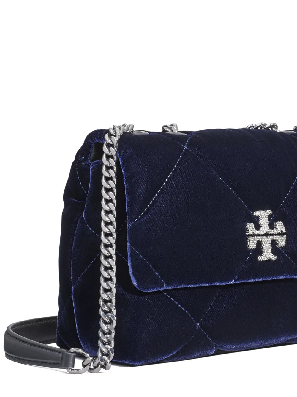 Tory Burch small Kira diamond-quilted velvet shoulder bag