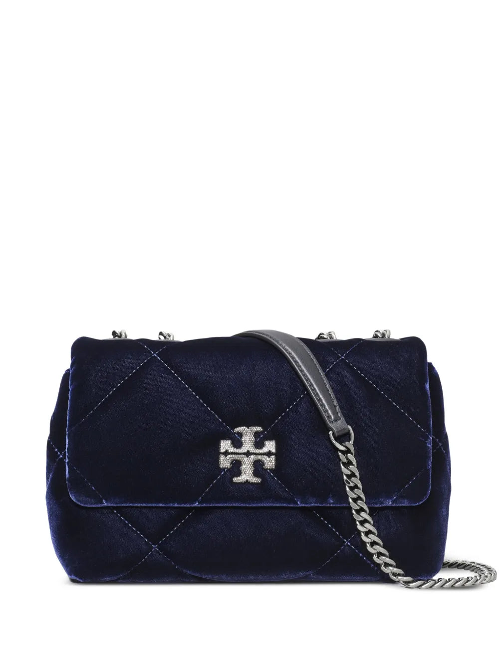 Tory Burch small Kira diamond-quilted velvet shoulder bag