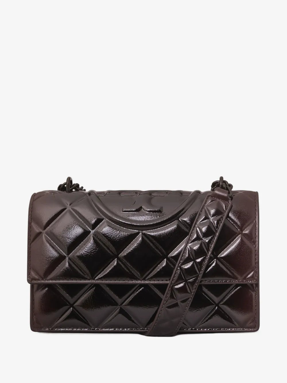 Tory Burch small Fleming quilted patent shoulder bag