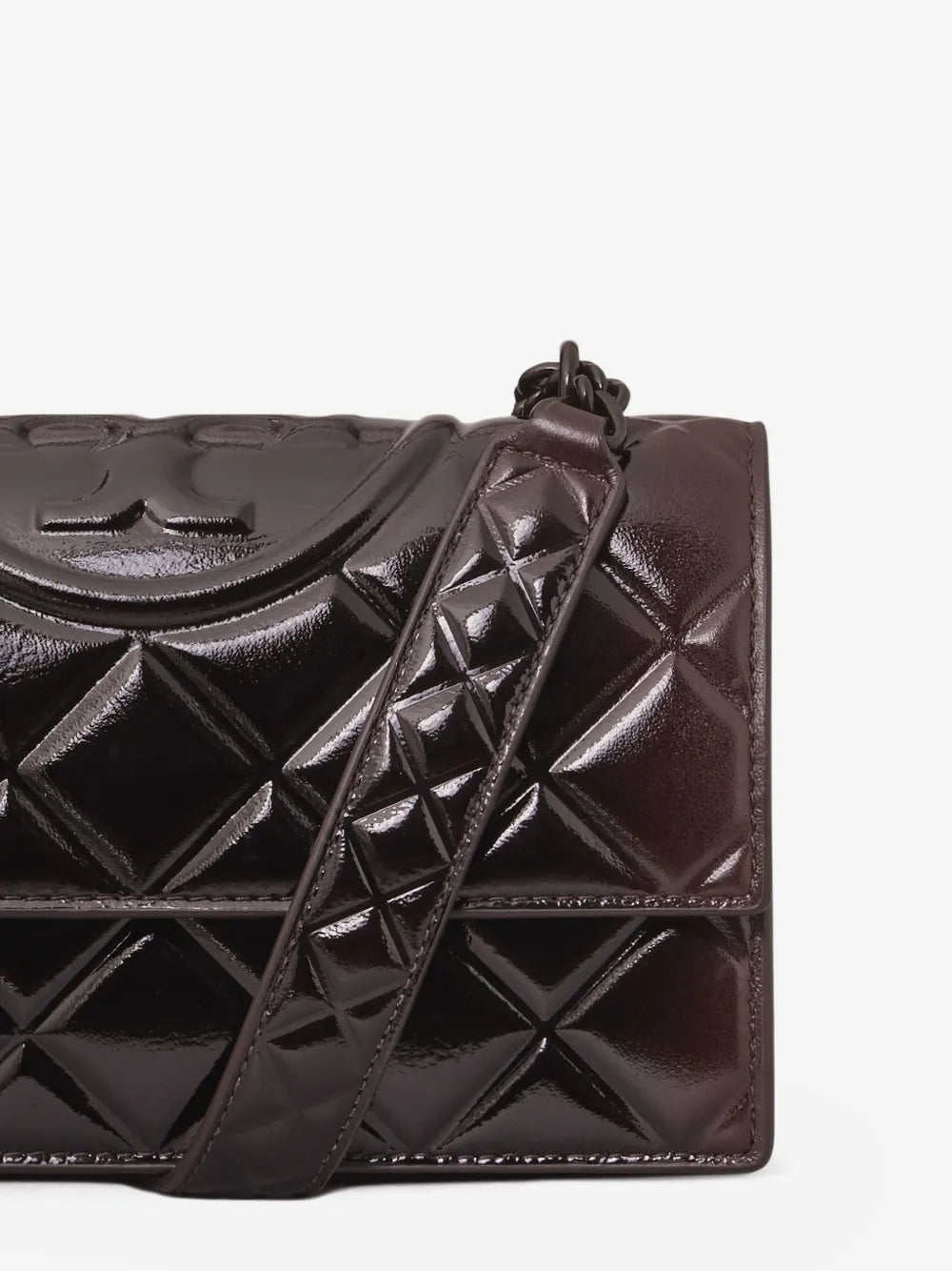 Tory Burch small Fleming quilted patent shoulder bag